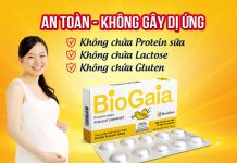 Biogaia có dùng được cho bà bầu hay không?