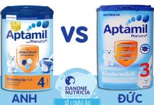 Sữa Aptamil Đức hay Anh tốt hơn đối với trẻ từ 1-2 tuổi?